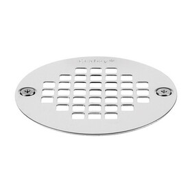 OATEY 42358 3-3/8 in. Polished Chrome Stainless Steel Shower Drain Strainer