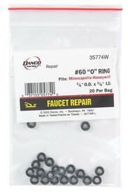 Danco 35774W 1/4 in. D X 1/8 in. D Rubber O-Ring 20 pk