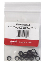 Danco 35722W 3/8 in. D X 1/4 in. D Rubber O-Ring 20 pk