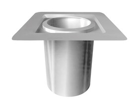 Selkirk 208465 8 in. D X 12 in. L Stainless Steel Fire Stop Joist Shield