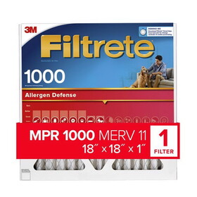Filtrete 9817-4 18 in. W X 18 in. H X 1 in. D Polypropylene 1000 MPR Pleated Air Filter 1 pk