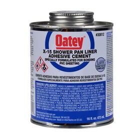 OATEY 30812 X-15 Clear Adhesive and Sealant For PVC Sheeting 16 oz
