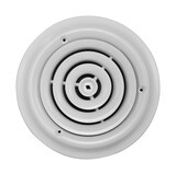 Tru Aire C80008 8 in. H X 8 in. W Powder Coat White Steel Ceiling Diffuser