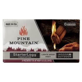 Pine Mountain 514-158-810 Starter Logg Pine Sawdust Fire Starter 30 min 6 pk