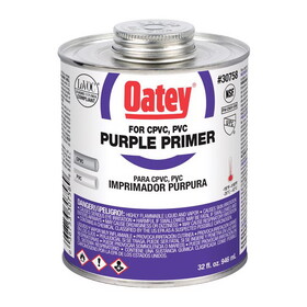 OATEY 30758 Purple Primer For CPVC/PVC 32 oz