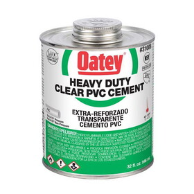 OATEY 31008 Heavy Duty Clear Cement For PVC 32 oz
