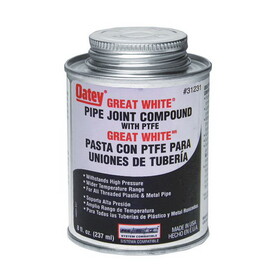 OATEY 31231 Great White White Pipe Joint Compound 8 oz