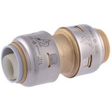 SharkBite UR4008A Push to Connect 1/2 in. PTC X 1/2 in. D PTC Brass Coupling