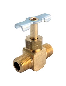 JMF Company 4506572 1/4 in. 1/4 in. Brass Needle Valve