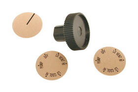 Dial 7487 Black Plastic Long Shaft Knob Kit