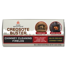 Pine Mountain 525-160-881 Creosote Buster Fire Log 1.5 hr 1 pk 3.5 lb