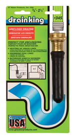 GT Water 345 Products Drain King 0 ft. L Drain Unclogger
