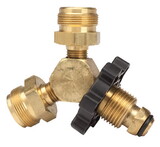 Mr. Heater F271715 2 in. D Brass/Plastic Excess Flow Soft Nose P.O.L Propane Y Male Adapter