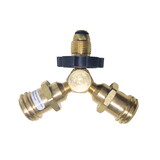 Mr. Heater F271735 2 in. D Brass/Plastic Propane Y Female Adapter