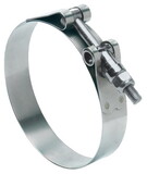 Ideal Tridon 300100225553 2-1/4 in. 2.56 in. 225 Silver Hose Clamp Stainless Steel Band T-Bolt