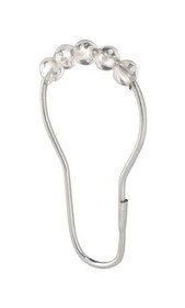 iDesign 76770 Chrome Silver Metal Shower Curtain Rings 12 pk
