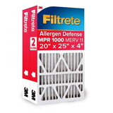 Filtrete NADP03-2PK-1E 20 in. W X 25 in. H X 4 in. D Pleated 1000 MERV Pleated Allergen Air Filter 2 pk