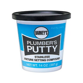 OATEY 43010 Harvey's Gray Plumbers Putty 14 oz