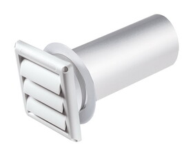 Deflecto SVHAW4Deflect-O Supurr-Vent 11 in. L X 4 in. D White Aluminum/Plastic Dryer Vent Kit