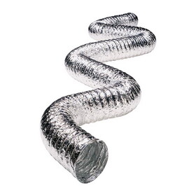 Deflecto F0420B/2Deflect-O Supurr-Flex 20 ft. L X 4 in. D Silver Aluminum Dryer Transition Duct