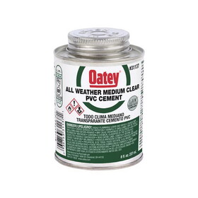 OATEY 311372 Clear All Weather Cement For PVC 8 oz