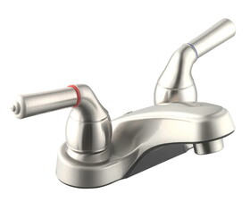 HOME PLUS 1004-10CTP CP-N Chrome Contemporary Centerset Bathroom Sink Faucet 4 in.