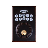 Faultless GA8X7D01AA Aged Bronze Metal Electronic Deadbolt