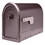 Architectural Mailboxes 7900-5RZ-CG-10 Roxbury Post Mount Galvanized Steel Post Mount Rubbed Bronze Mailbox