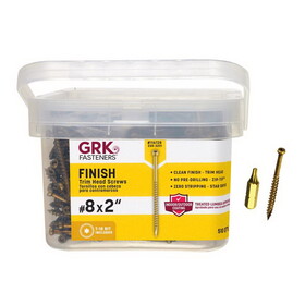 Grk Fasteners 116728GRK Fasteners No. 8 in. X 2 in. L Star Trim Head W-Cut Construction Screws