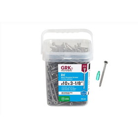 Grk Fasteners 61637GRK Fasteners R4 No. 10 in. X 3-1/8 in. L Star Flat Head W-Cut Multi-Purpose Screws
