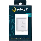 Safety 1st HS275 OutSmart White Plastic Outlet Shield 2 pk