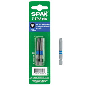 Spax 5000009285309SPAX T30 X 2 in. L Steel Drill and Driver Bit Hex Shank 2 pk