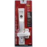 Larson CH2010301 Heavy Duty Zinc-Plated White Zinc Push Button Keyed Latch 1 pk