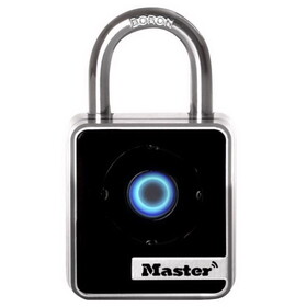 MASTER LOCK 4400EC 1-29/32 in. W Boron Alloy Single Locking Bluetooth Bluetooth Padlock