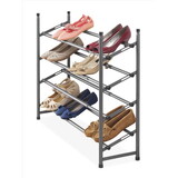 Whitmor 6905-8388 27 in. H X 9.12 in. W X 46 in. L Metal Floor Shoe Rack