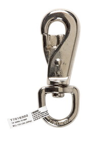 Campbell T7616302 7/8 in. D X 4-13/16 in. L Nickel-Plated Zinc Animal Tie Snap 150 lb