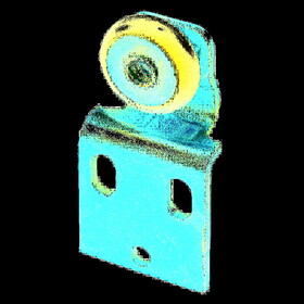 Prime-Line N 6516 3/4 in. D X 1/4 in. L Mill Nylon/Steel Roller Assembly 2 pk