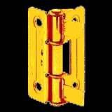 Prime-Line N 6936 2-1/8 in. L Brass-Plated Door Hinge 2 pk