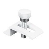 Prime-Line PL7940 White Aluminum Storm Door Clip For 1/4 inch 8 pk
