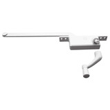 Prime-Line H 3711 White Steel Right Single-Arm Casement Window Operator For Steel Framed Windows
