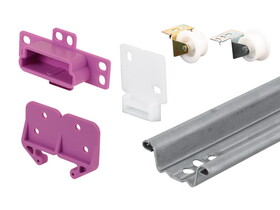 Prime-Line R 7125 22 in. L Plastic Center Guide Drawer Guide Roller Assembly 1 pk