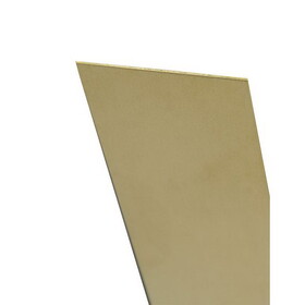 K&S 16402 0.01 in. X 6 in. W X 12 in. L Mill Brass Plain Sheet Metal