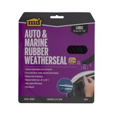 M-D Building Products 01033M-D BUILDING PRODUCTS Black EPDM Rubber Foam Weatherstrip For Auto and Marine 120 in. L X 0.31 in.