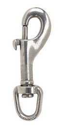 Campbell T7631304 1/2 in. D X 3-5/16 in. L Polished Stainless Steel Round Swivel Eye Bolt Snap 170 lb