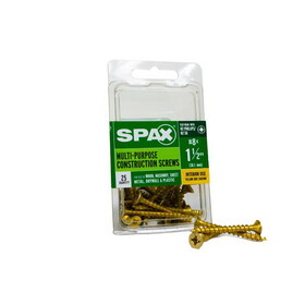 Spax 4101020400402SPAX Multi-Material No. 8 Label X 1-1/2 in. L Unidrive Flat Head Serrated Construction Screws
