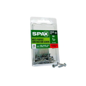 Spax 4101010350202 Multi-Material No. 6 Label X 3/4 in. L Unidrive Flat Head Serrated Construction Screws