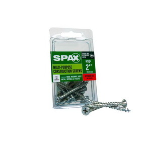 Spax 4101010500502 Multi-Material No. 10 Label X 2 in. L Unidrive Flat Head Serrated Construction Screws