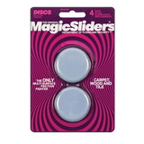 Magic Sliders 04050 Gray 2 in. Plastic Sliding Discs 4 pk
