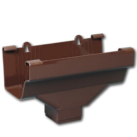 Amerimax M1506HP 9 in. H X 6.25 in. W X 9 in. L Brown Vinyl K Gutter Drop Outlet