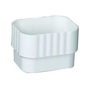 Amerimax M0723HP 2.38 in. H X 3.25 in. W X 4.25 in. L White Vinyl K Downspout Connector